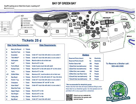 Bay Beach Amusement Park Map and Brochure (2018 - 2023 ...