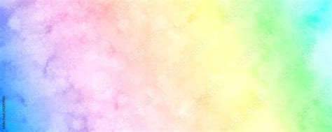 Colorful Rainbow Watercolor Background Stock Photo | Adobe Stock