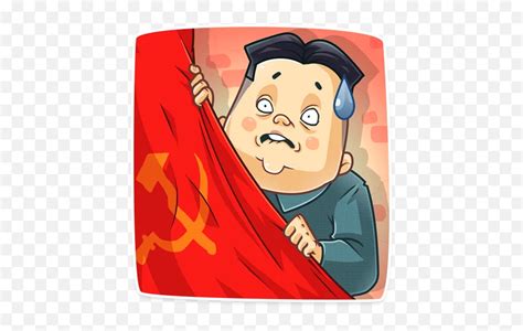 North Korea Kim Jong - Telegram Stickers Kim Jong Un Emoji,North Korea Flag Emoji - free ...