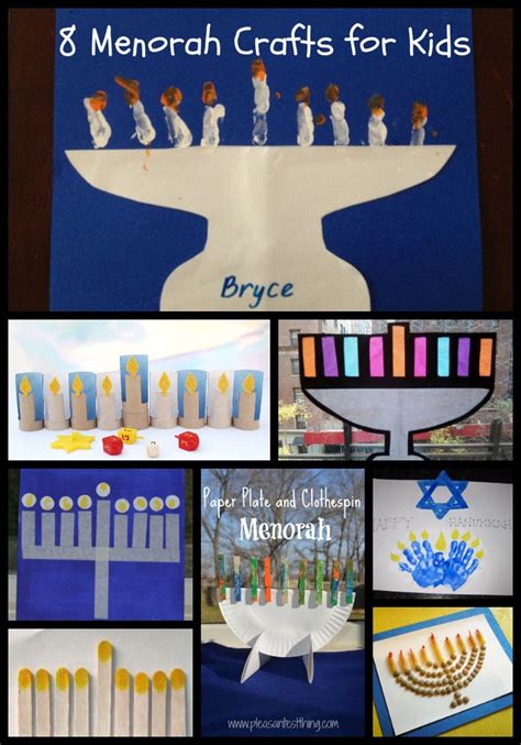 Chanukah Crafts for Kids: 8 Menorahs - Our Potluck Family