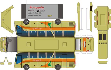 Bus Papercraft Template