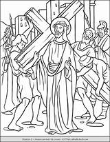 Stations Of The Cross Catholic Coloring Pages For Kids  TheCatholicKidcom sketch template