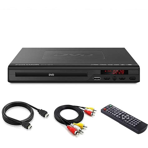 Foramor HDMI DVD Player for TV Support 1080P Full HD with HDMI Cable ...