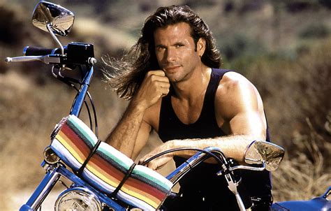 Wallpaper pose, actor, the series, bike, TV series, Renegade, Lorenzo Lamas, Lorenzo Lamas, The ...