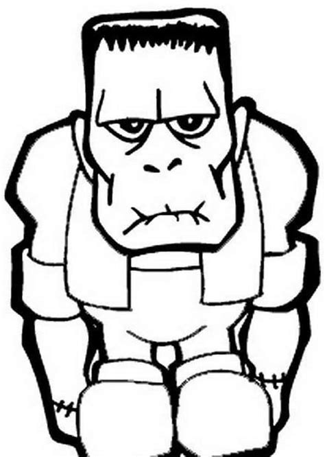 Little Angry Frankenstein coloring page - Download, Print or Color ...