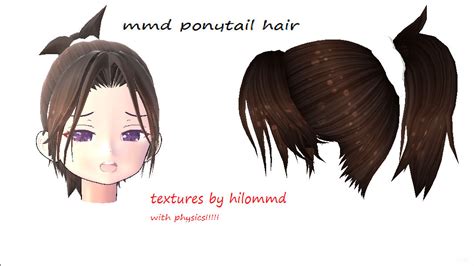 mmd ponytail hair dl by kokonasa on DeviantArt