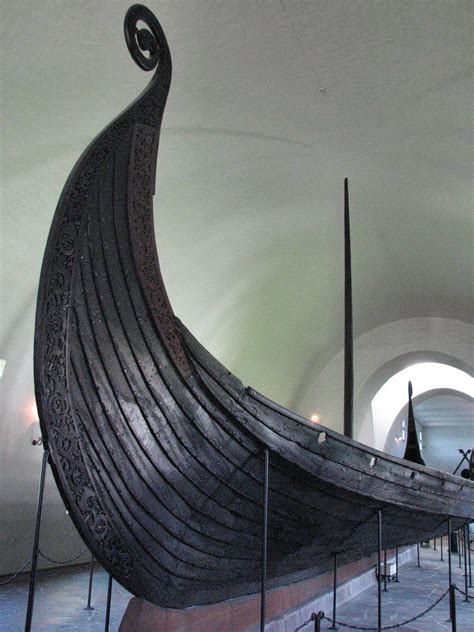 Oseberg Viking Ship Prow | The prow of the ship has carvings… | Flickr