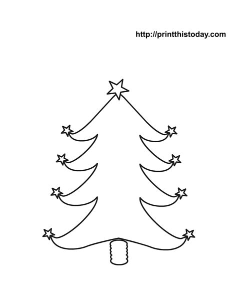 Free Printable Christmas Tree Coloring Pages