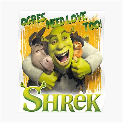 "Shrek meme" Poster for Sale by nanystarart | Redbubble