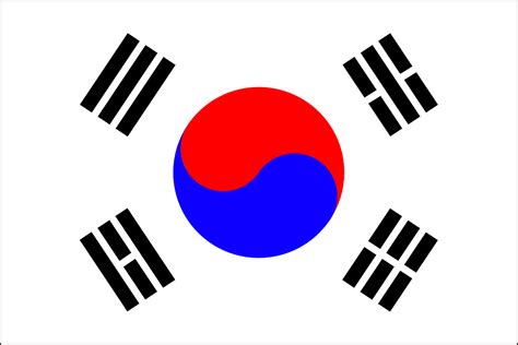 Korea Selatan Bendera - Gambar vektor gratis di Pixabay - Pixabay