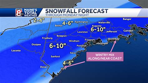 Maine Winter Storm Warning: Heavy snow and strong winds