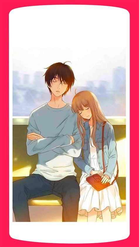 Pareja romántica de anime para Android, Pareja de amor de anime fondo ...