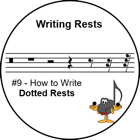 Writing Rests #9 - Dotted Rests - Ultimate Music Theory