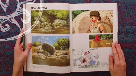 PRINCESS MONONOKE ART BOOK - HAYAO MIYAZAKI - STUDIO GHIBLI (Book Flip Through) - YouTube