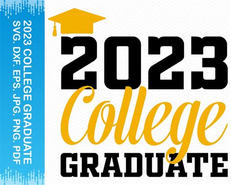 2023 College Graduate Svg Graduation Svg Class of 2023 Svg - Etsy