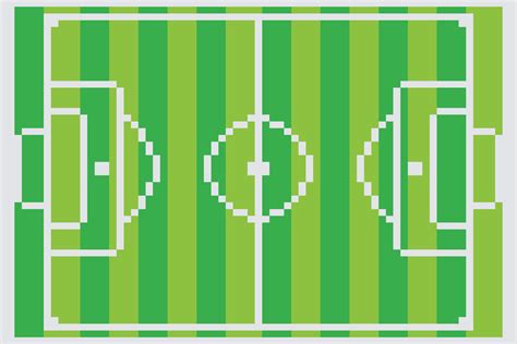 Football sport field with pixel art. 12182799 Vector Art at Vecteezy