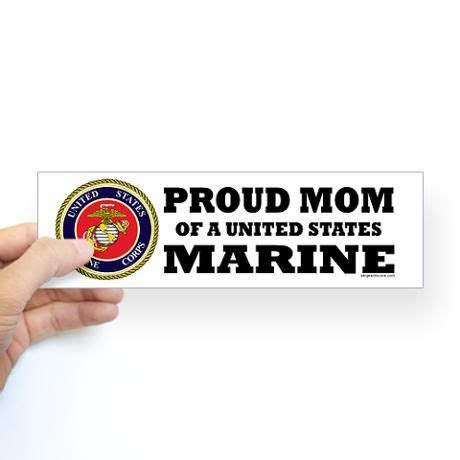 Proud Mom of a U.S. Marine Bumper Sticker on CafePress.com | Marine mom ...