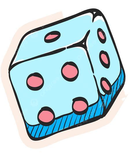 Hand Drawn Sticker Style Icon Dice Chance Pictogram Success Vector, Chance, Pictogram, Success ...