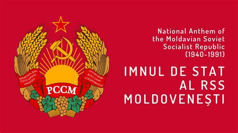 National Anthem of the Moldavian SSR - Imnul de Stat al RSS Moldovenești (1940 - 1991) - YouTube