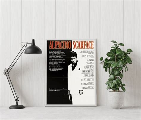 Scarface Poster Brian De Palma Custom Poster Vintage - Etsy