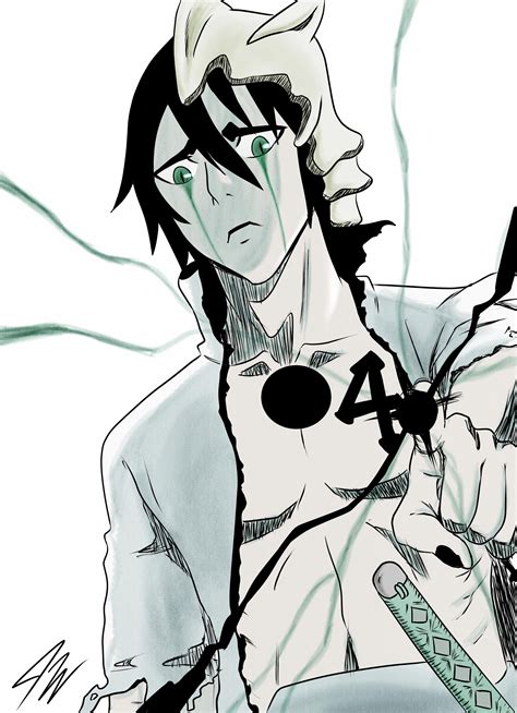 Espada number 4, Ulquiorra Cifer by me. Finally got it in full color ...