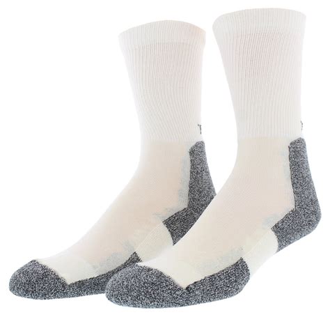 Thorlos - Thorlo Mens Coolmax Running Thin Cushion Crew Socks White ...