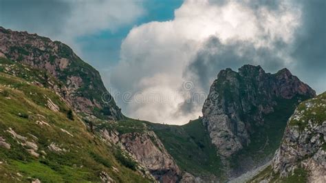 Carnic Alps View From Geo Trail Wolayersee In Lesachtal Carinthia Austria Stock Image - Image of ...