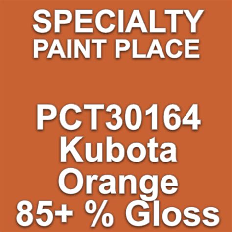 PCT30164 Kubota Orange - PPG - Touch-Up Paint - Gallon Can