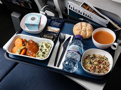 British Airways meals inflight increase in size