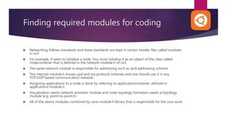 Ground to ns3 - Basic wireless topology implementation | PPT