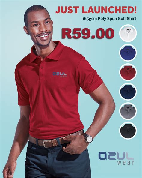 R59.00 GOLF SHIRTS 165g - Azulwear Corporate & Workwear Clothing Suppliers | Custom Branding ...