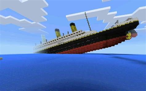 Cool Titanic map in minecraft pe