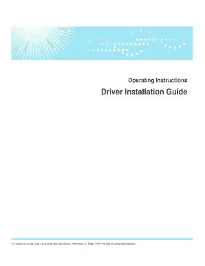 Fillable Online Driver Installation Guide Fax Email Print - pdfFiller