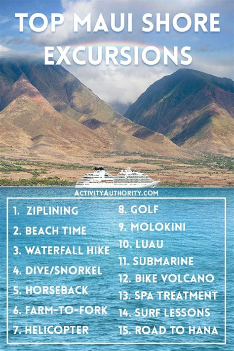 Top 15 Maui Shore Excursions | Cruise Ship Fun - Activity Authority