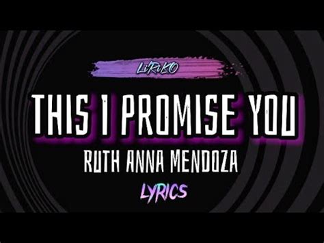 THIS I PROMISE YOU Lyrics - NSYNC Cover by Ruth Anna Mendoza - YouTube