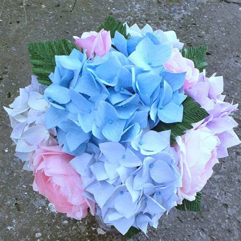 Wedding Bouquet High Quality Crepe Paper Flowers Choose How Many Do You ...