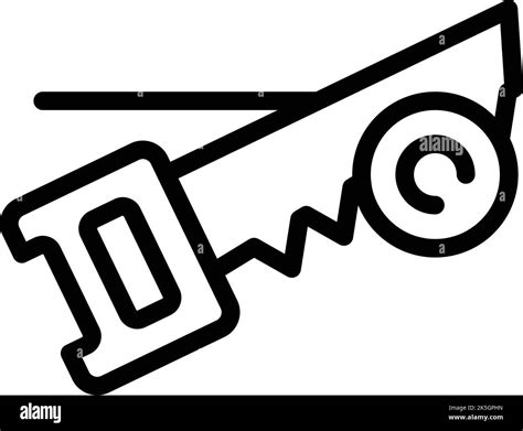 Hand saw repair icon outline vector. Roof renovation. House construction Stock Vector Image ...