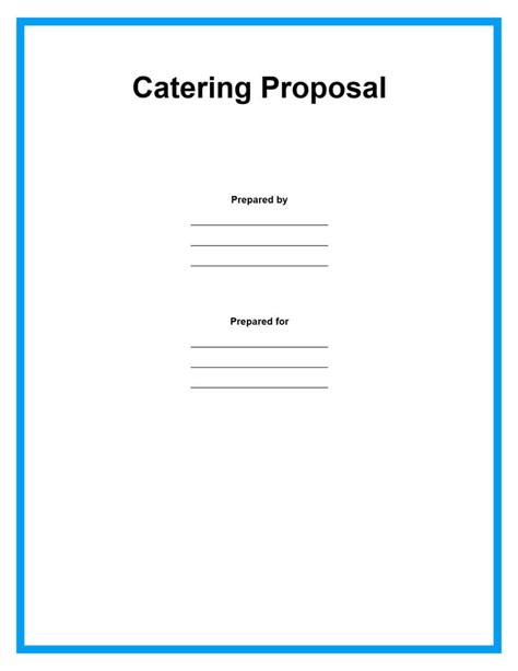 Free Catering Proposal Templates to Help You Save More Time