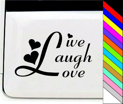 Live Laugh Love Warm Heart Decal Vinyl Sticker Window 17x10cm-in ...