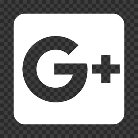 Square White Google Plus Icon | Citypng