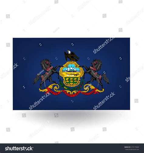 Pennsylvania Flag Stock Vector (Royalty Free) 219173404 | Shutterstock