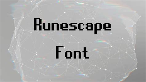 Runescape Font Free Download