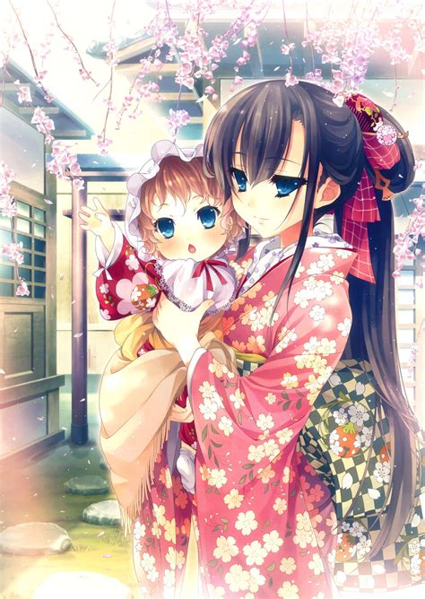 Beautiful Kimono Anime Girl Wallpapers - Top Free Beautiful Kimono ...