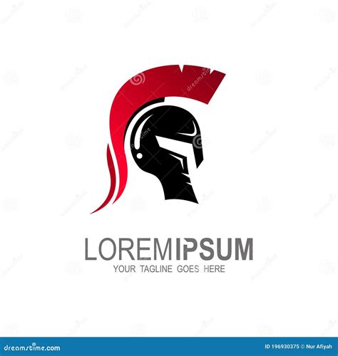 Vector De Logotipo De Esparta, Plantilla De Logotipo De Cascos Espartanos Ilustración del Vector ...