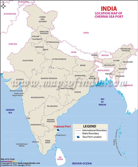 Chennai Port, Madras Port - Information and Location Map