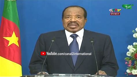 Cameroun: Discours du président Paul Biya du 31/12/2019 - YouTube