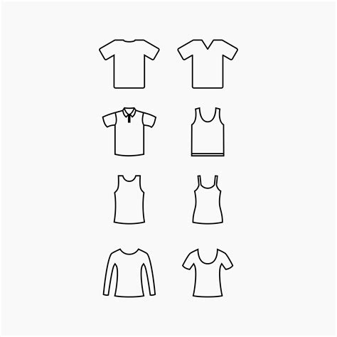 T-shirt Outline. Svg Png Eps Dxf Cut Files. - Etsy