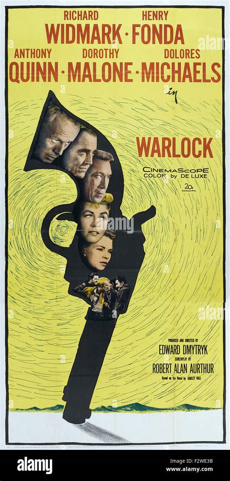 Warlock (1959) - Movie Poster Stock Photo - Alamy