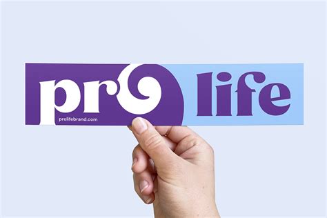 Skinny pro-life bumper sticker - ProLife Brand