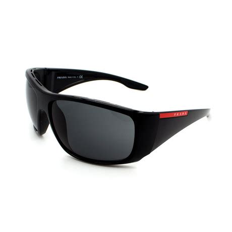 Prada Sport // Men's PS04VS-1AB5SO Wrap Sunglasses // Black + Gray - Prada & Prada Sport - Touch ...